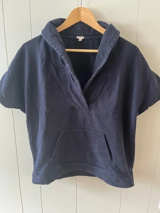 J. Crew Dark Navy Short-Sleeve Pullover - Picture 1 of 3